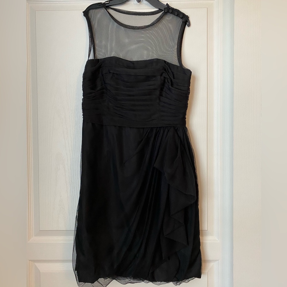 White by Vera Wang Black Dress SZ 10